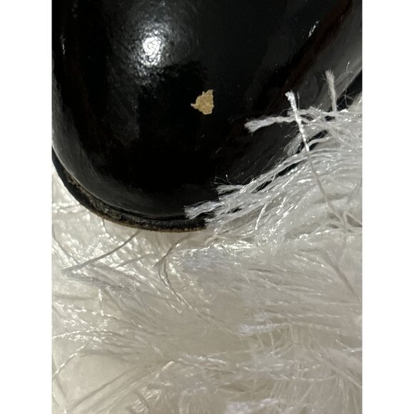 Women's Vintage Salvatore‎ Ferragamo Black Blue Reptile Print Leather Heel Pumps - Picture 2 of 6